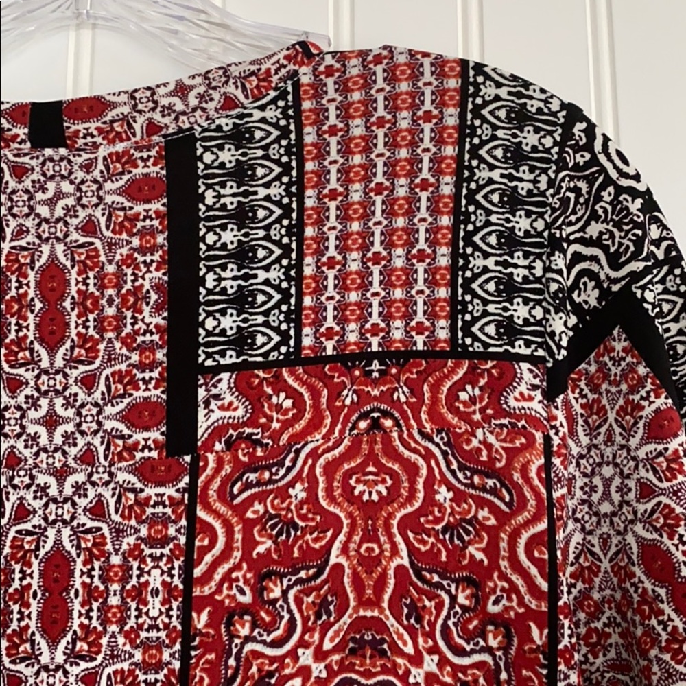 Bcbgeneration Patchwork Print Jersey Dress Size M - image 8